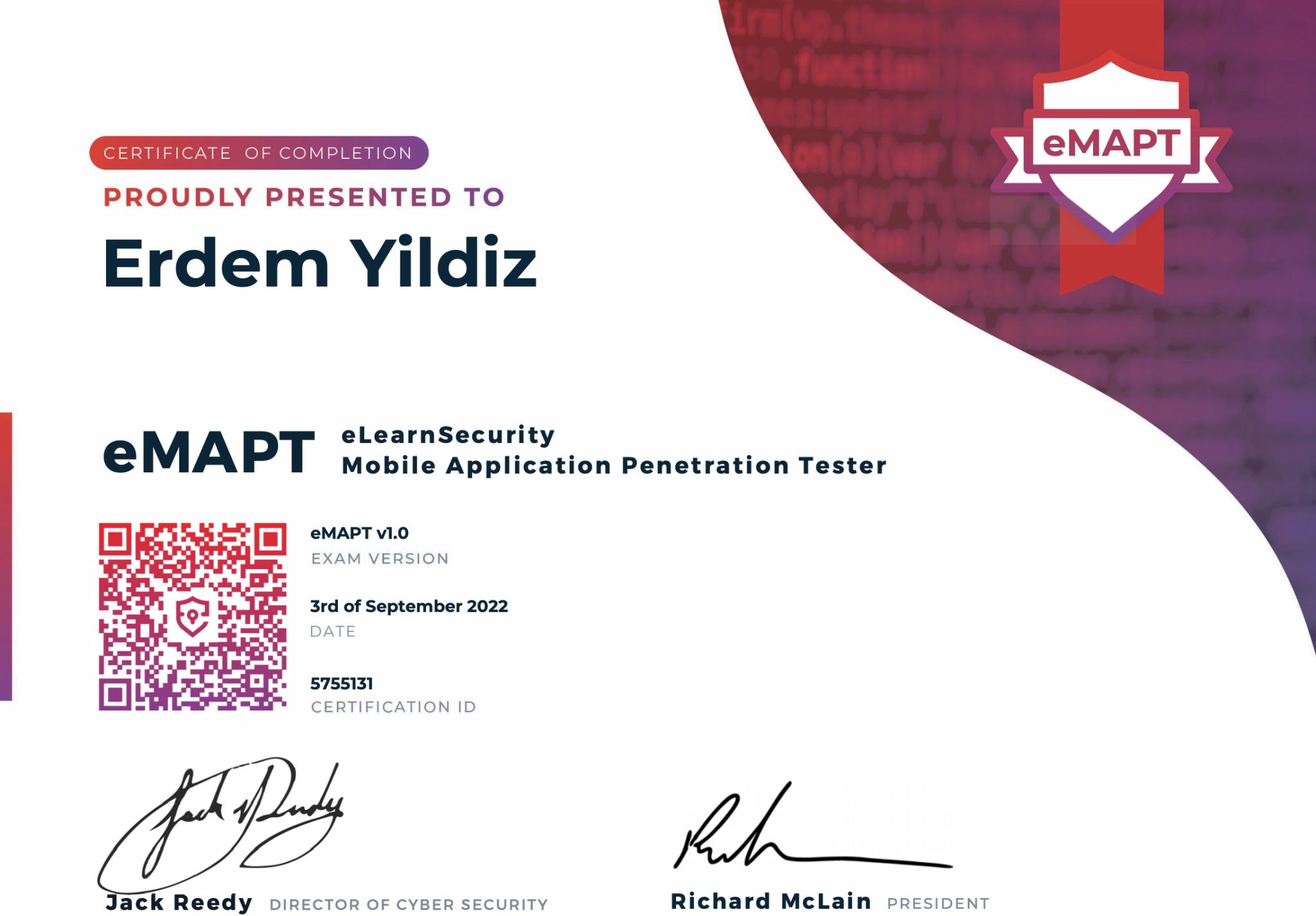 eMAPT Certification